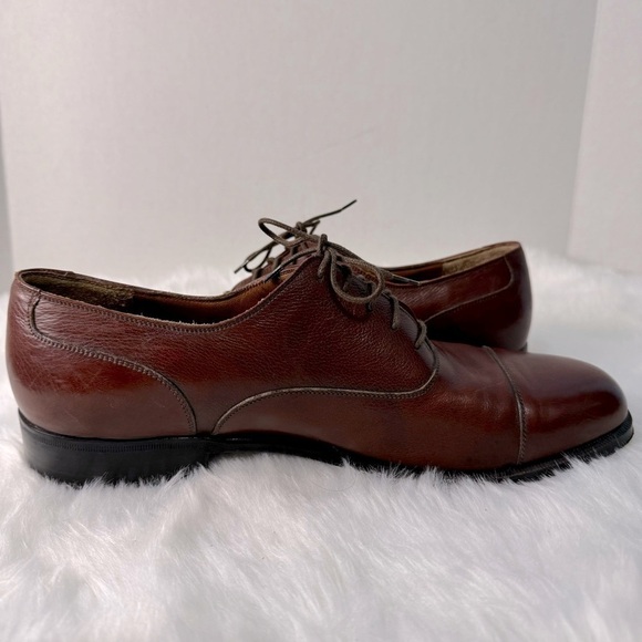 Salvatore Ferragamo Cap Toe Italy Men Size 9.5D Oxfords Lace Up Dress Shoes main image 11